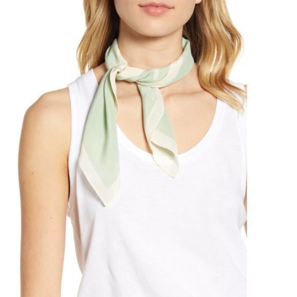🌿New Madewell Silk Bandana Mint